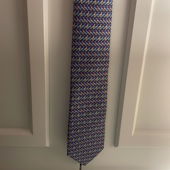 Cremieux Men’s Tie Silk Parrots Print Multicolor - Picture 5 of 8